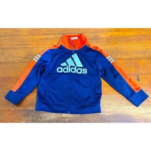 Adidas Toddler Full-Zip Track Jacket – 24 Months – Red & Blue
